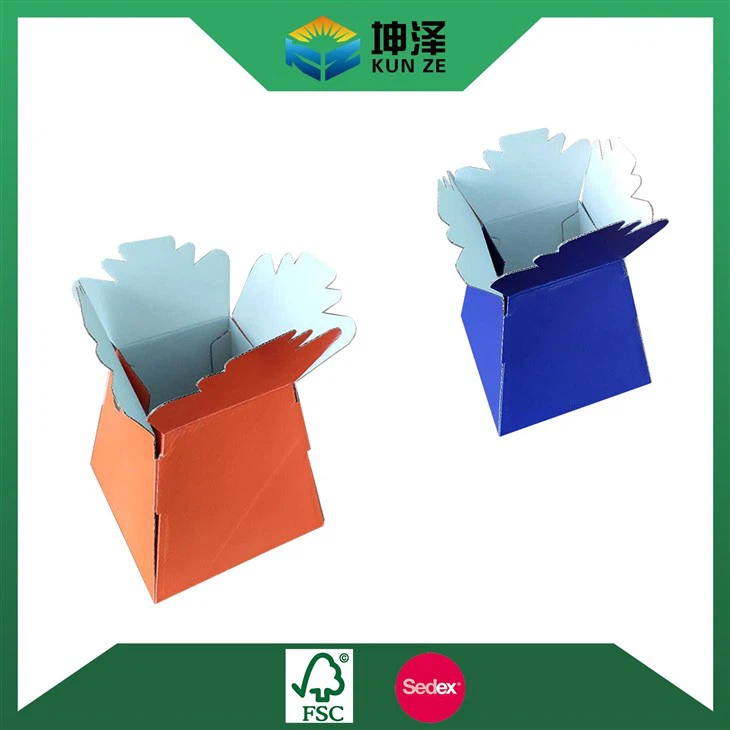 Cardboard Box Flower Vase